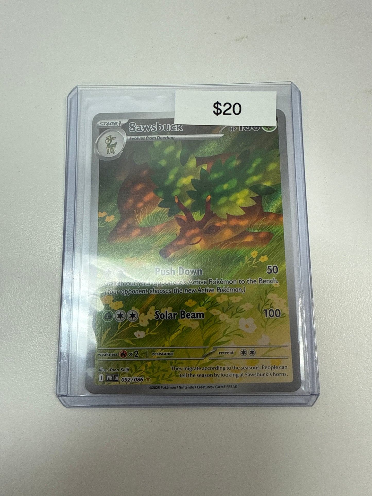 Pokemon Sawsbuck #092/086