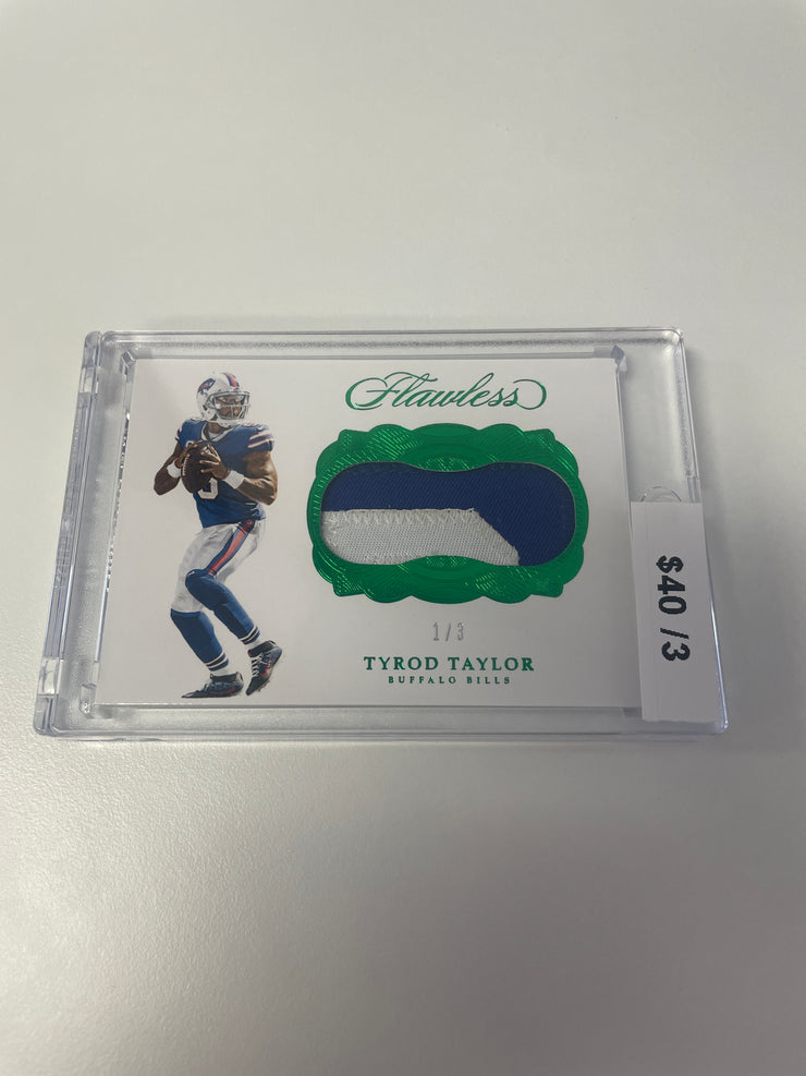 2017 Flawless Tyrod Taylor Emerald Patch /3 