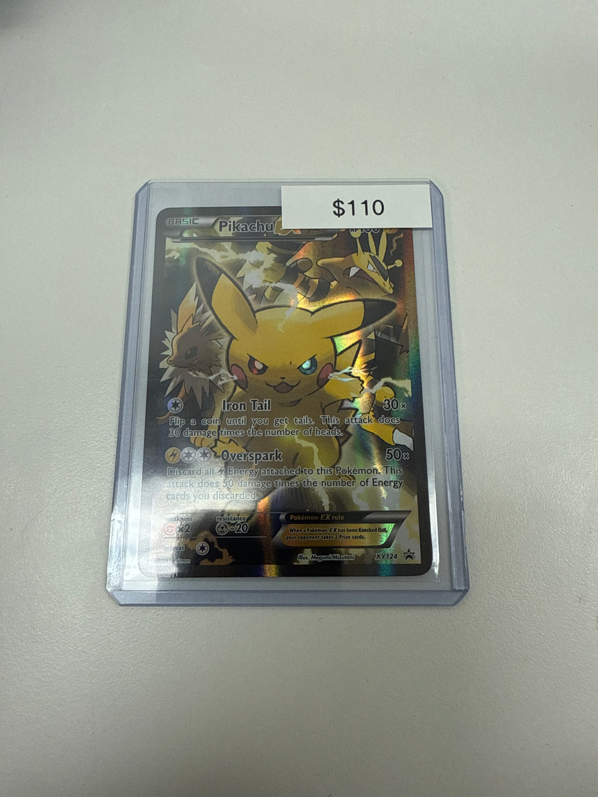 pokemon card pikachu ex full art Pokémon Pikachu Ex XY124 – Grail Collectibles AZ