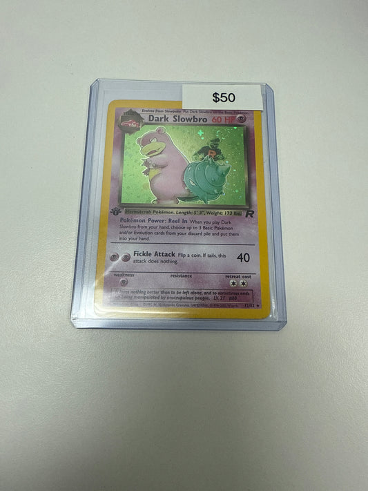Pokémon Dark Slowbro 1st Ed Holo #12/82