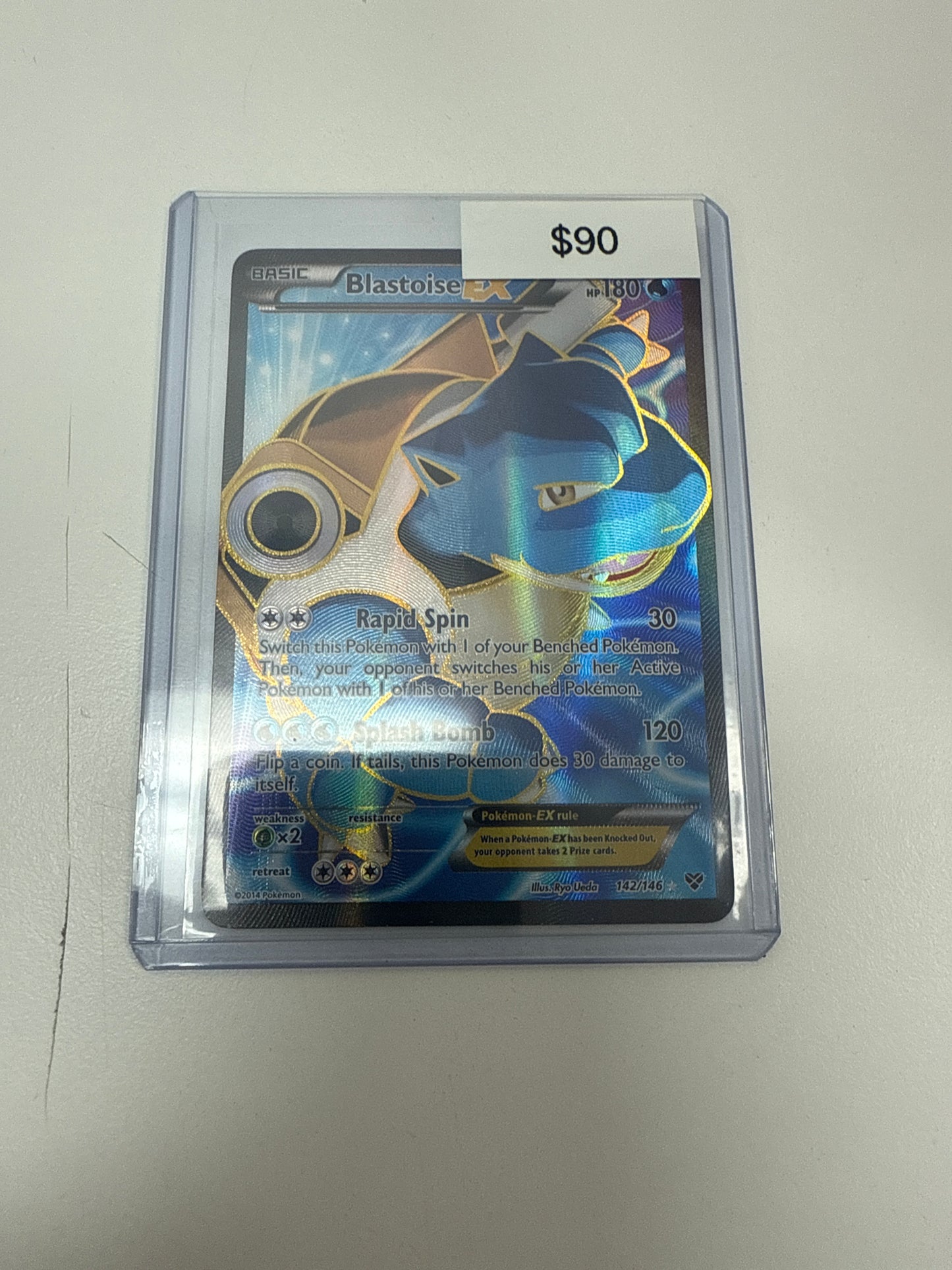 Pokemon Blastoise Ex Full Art #142/146