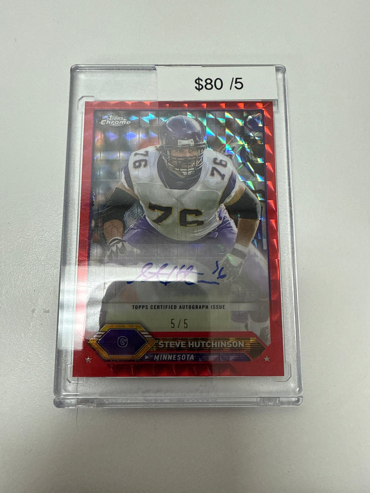 2024 Topps Steve Hutchinson Red Auto /5 