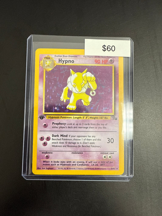 Pokémon Hypno 8/62 1st Ed.