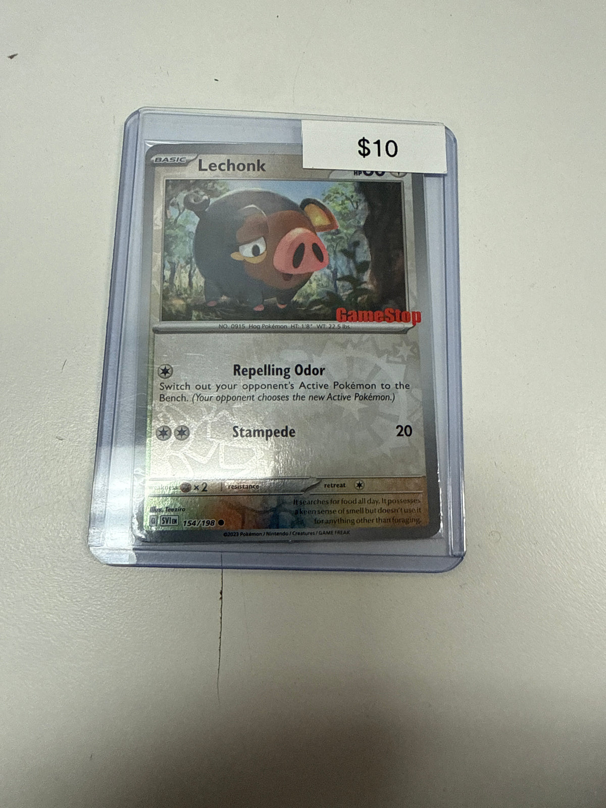 Pokemon Lechonk GameStop Promo #154/198