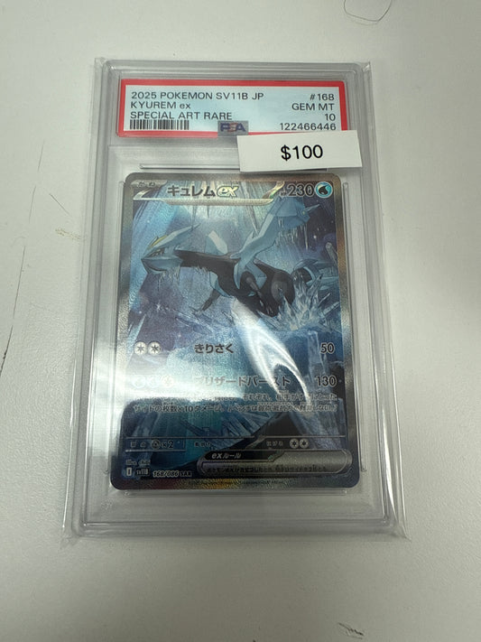 Pokemon Kyurem Ex SAR #168/086 PSA 10
