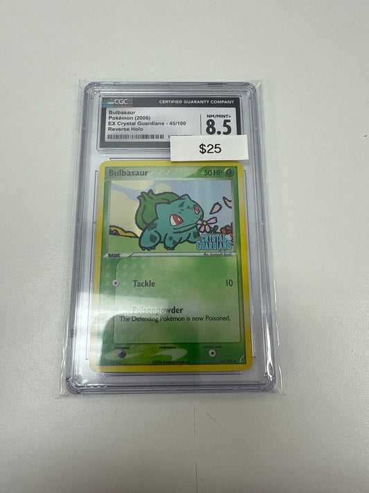 Pokemon Bulbasaur Reverse Holo CGC 8.5