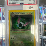 Pokemon Dark Golbat 10/64 1st Edition Holo PSA 8