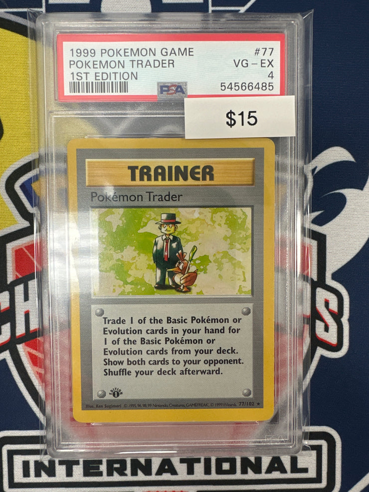 Pokemon Pokemon Trader 1st Edition PSA 4