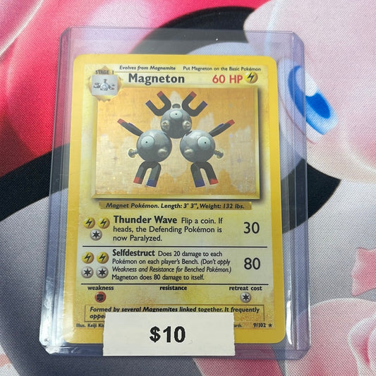Pokémon Magneton Base Set Holo 9/102