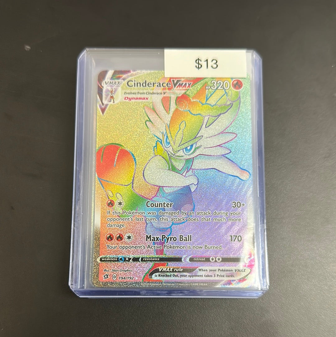 Pokémon CINDERACE Vmax 194/192 – Grail Collectibles AZ