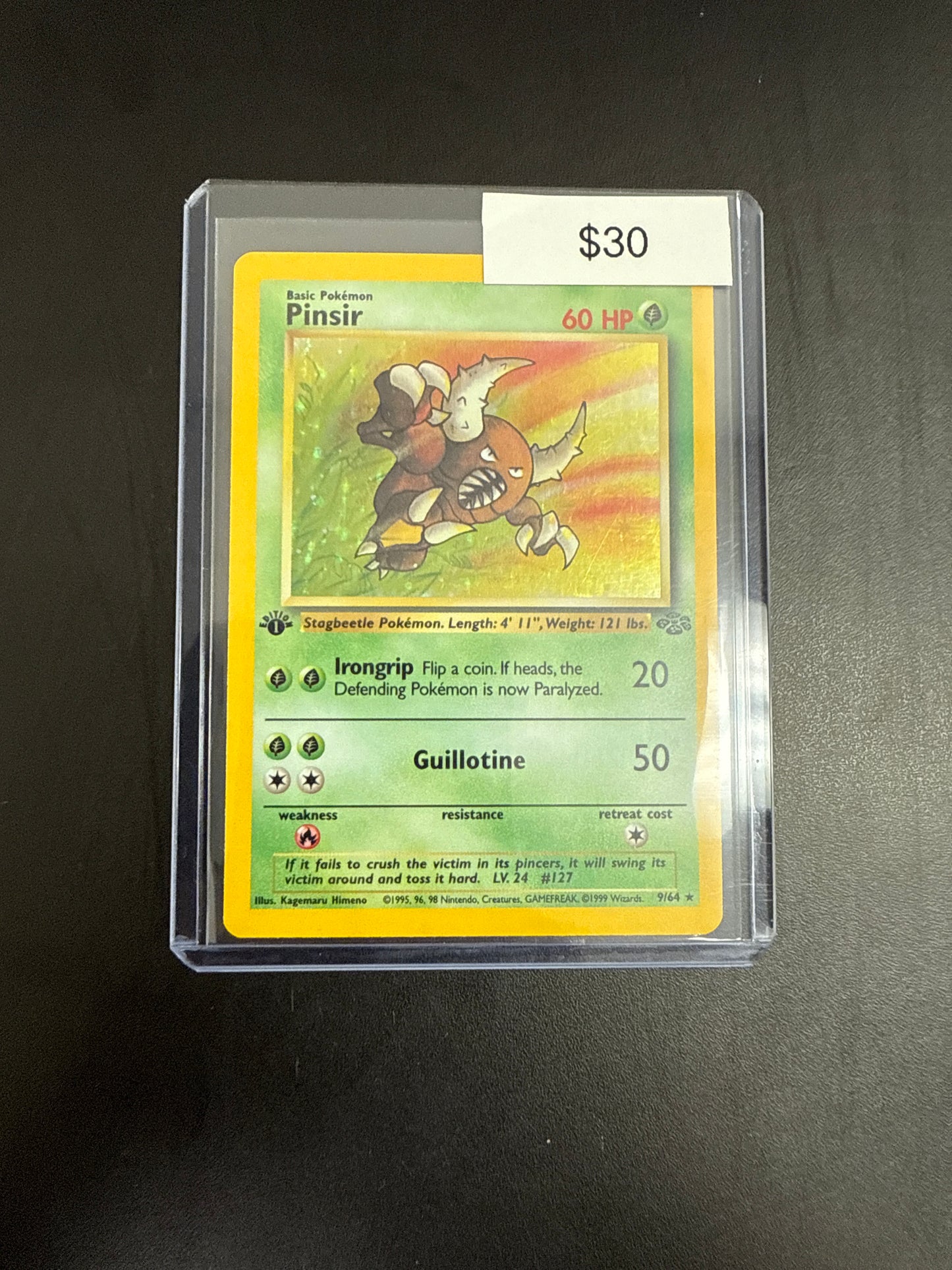 Pokémon PINSIR 9/64 1st Ed.
