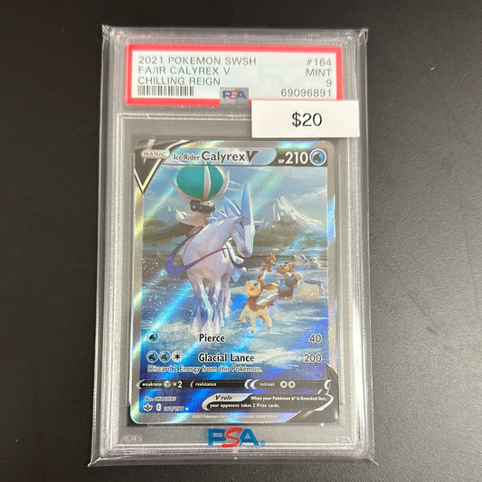 Pokémon Chilling Reign Calyrex V 164/198 PSA 9