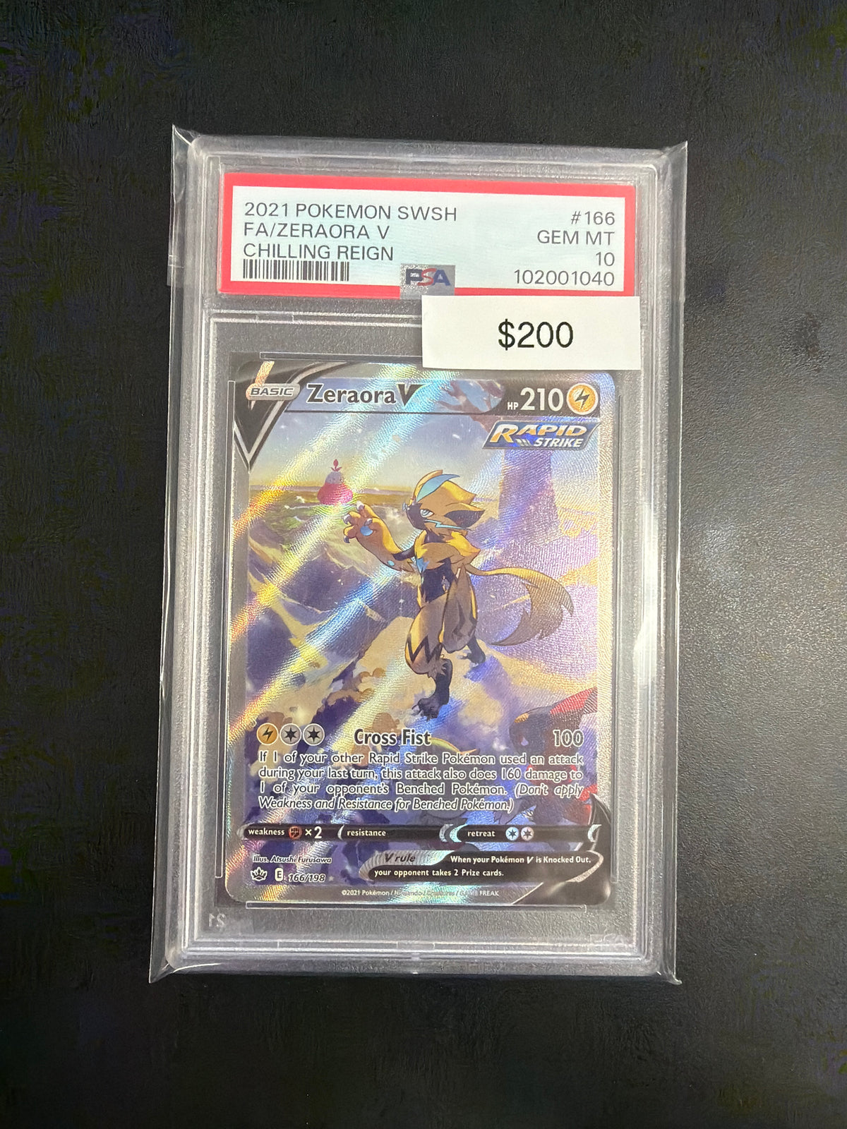 Pokemon Zeraora V PSA 10