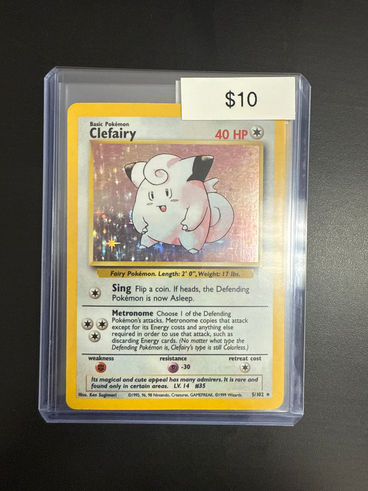 Pokémon Clefairy Base Set 5/102