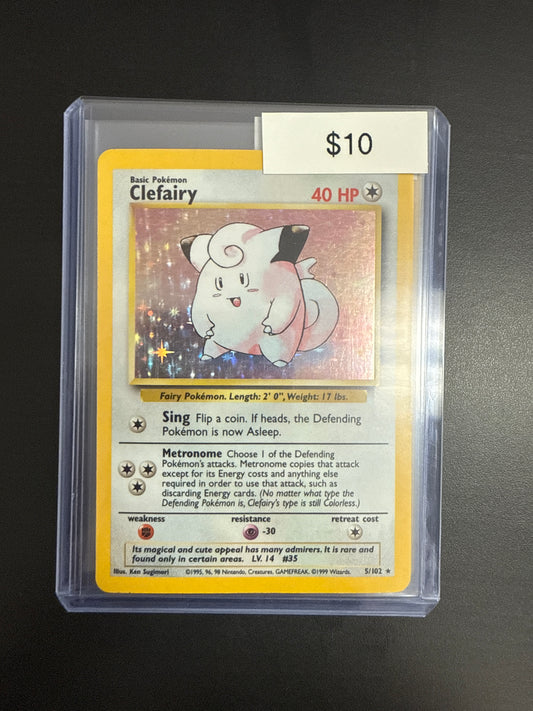 Pokémon Clefairy Base Set 5/102