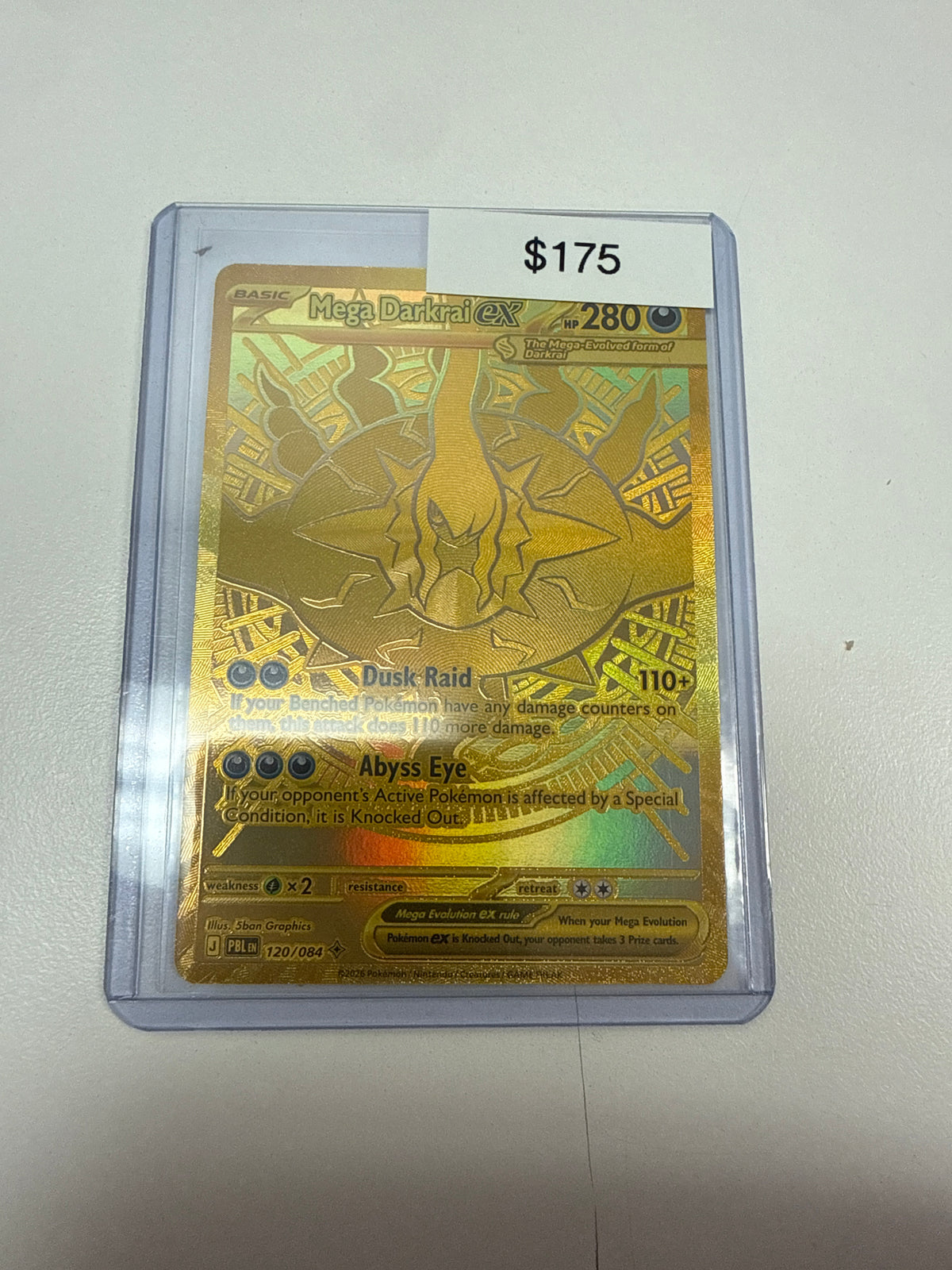 Pokemon Mega Darkrai Ex Gold #120/084