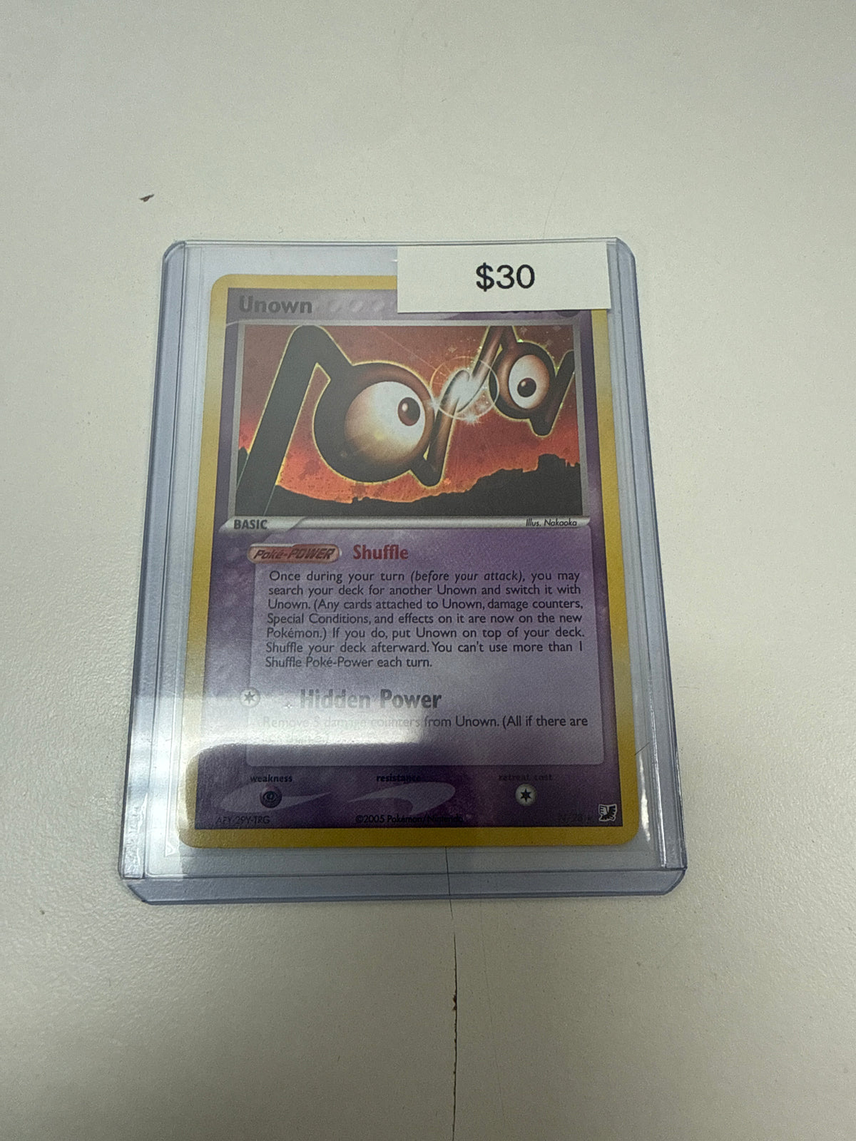 Pokemon Unown Holo #n/28