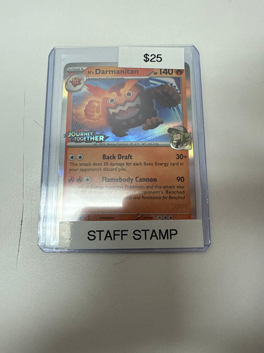 Journey Together N’s Darmanitan Staff Stamp #181