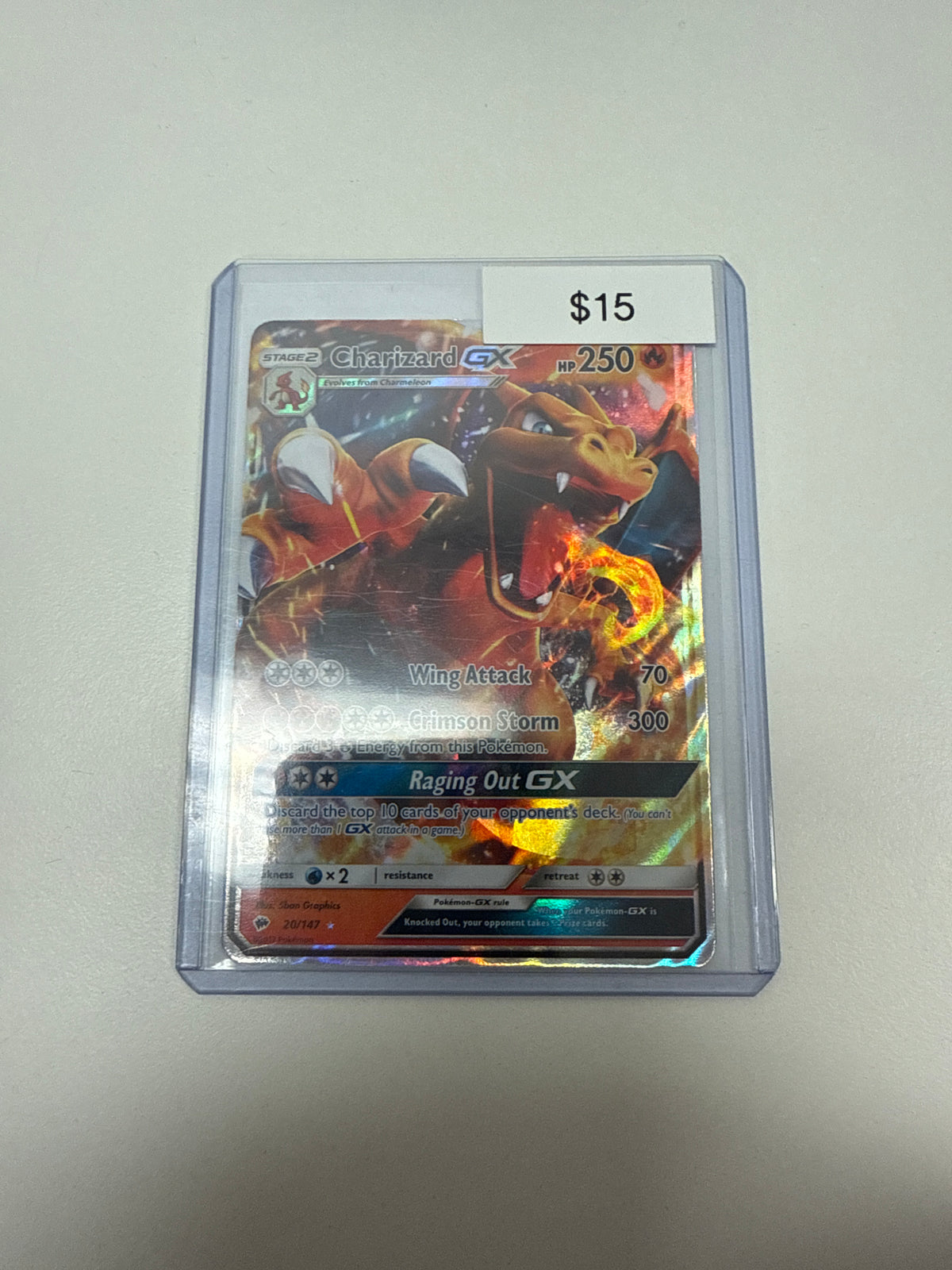 Pokemon Charizard Gx #20/147