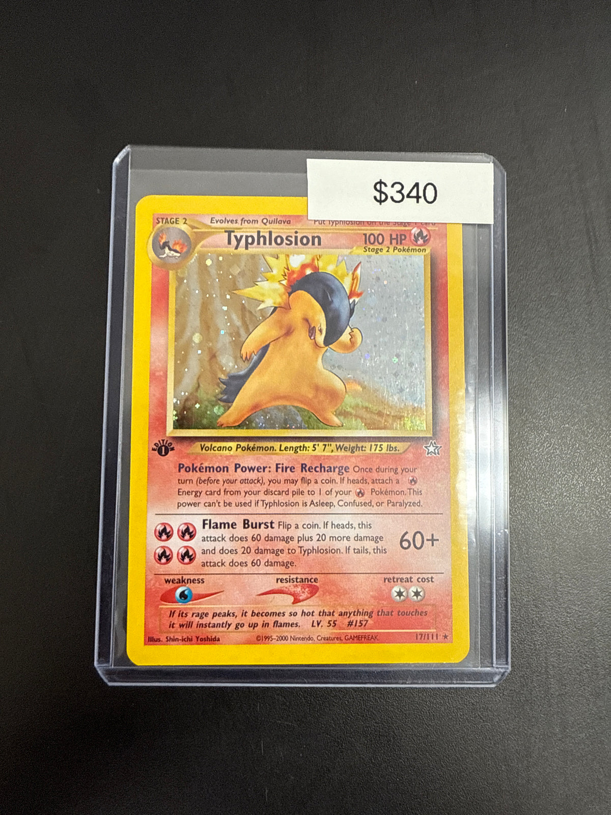 Pokémon TYPHLOSION 17/111 1st Ed.