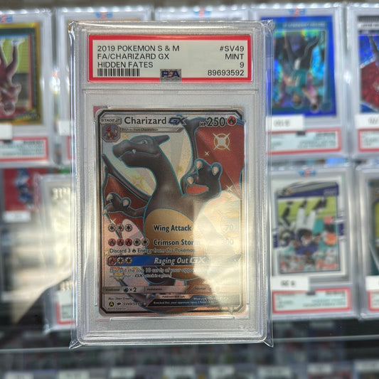 2019 Hidden Fates Charizard SV49 PSA 9