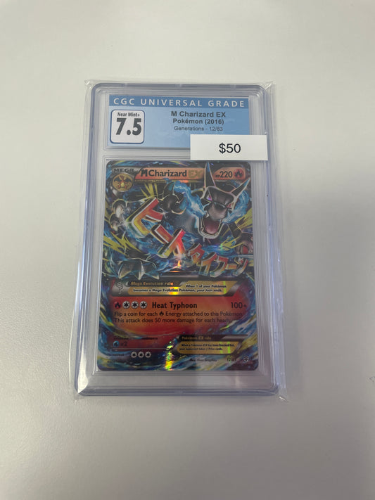 Generations Mega Charizard EX CGC 7.5 #12/83