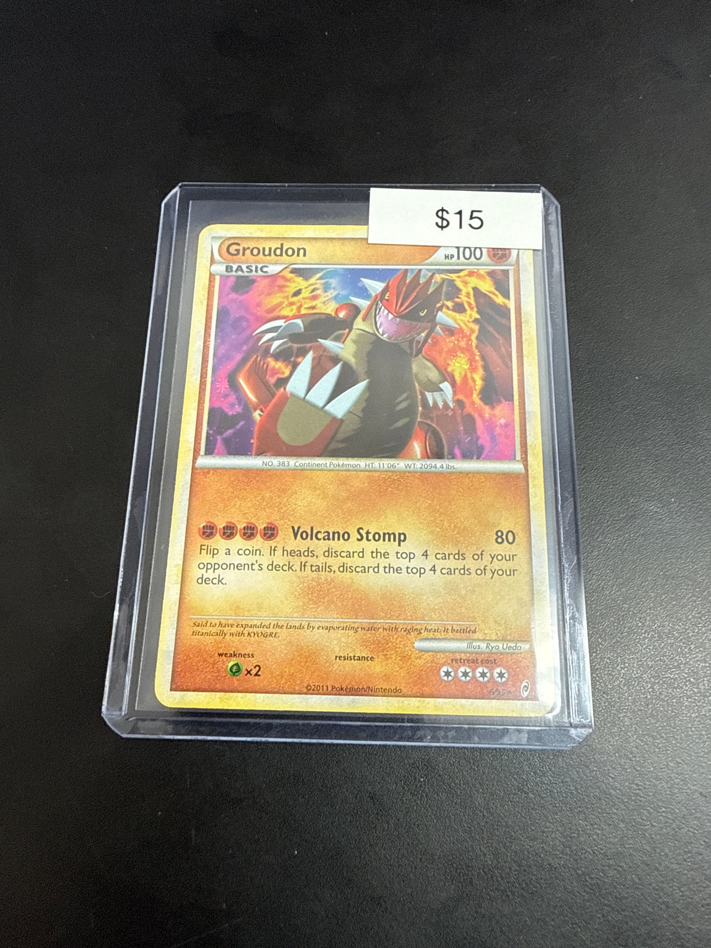 Pokemon Groudon Holo #6/95