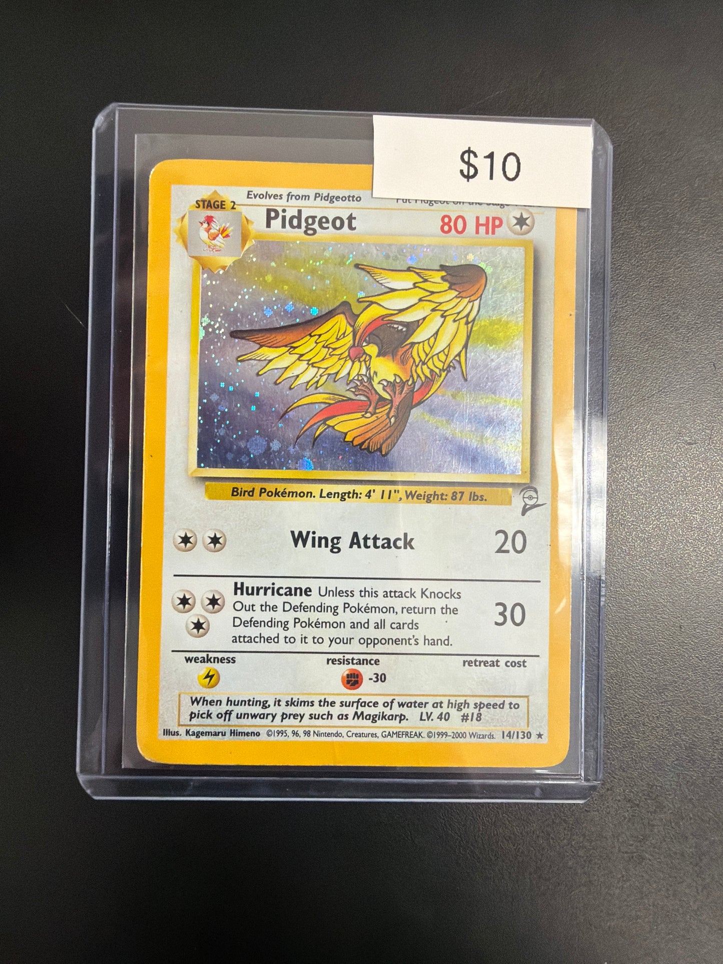 Pokemon Base Set 2 Pidgeot #14/130