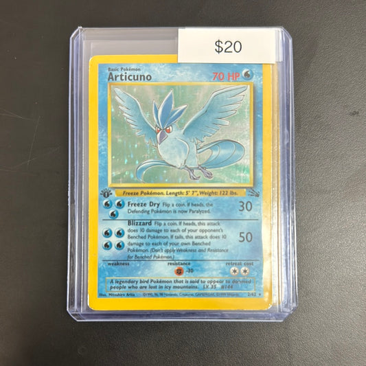 Pokémon Fossil Articuno 1st Ed. Holo 2/62