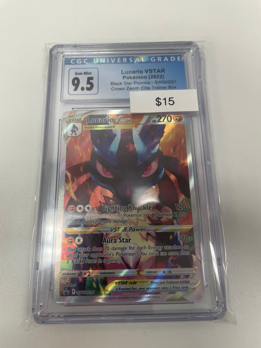 Pokemon Lucario Vstar Promo #swsh291 CGC 9.5