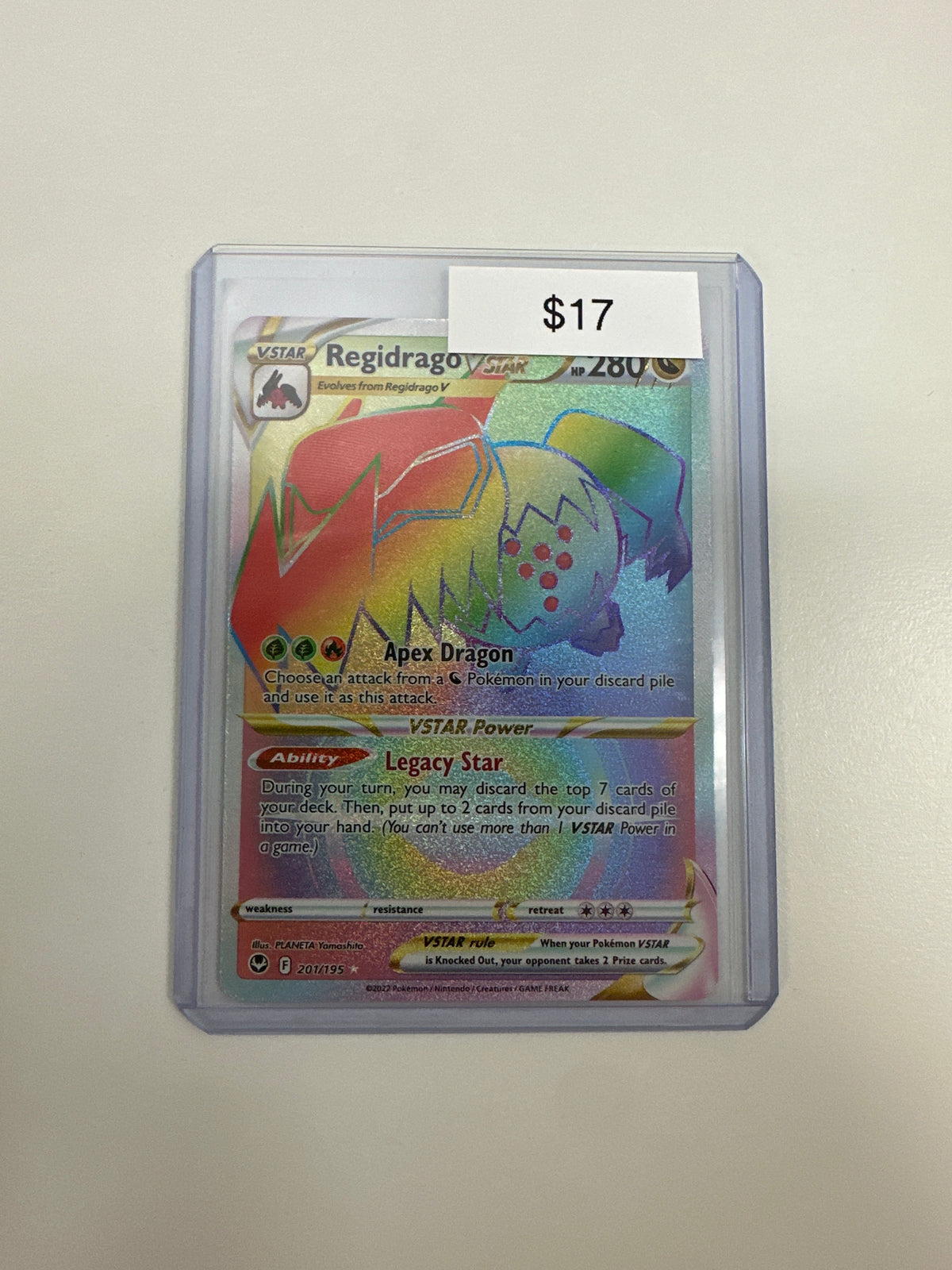 regidrago vstar pokemon card price Pokemon Silver Tempest Regidrago Vstar Secret 201/195 – Grail Collectibles  AZ