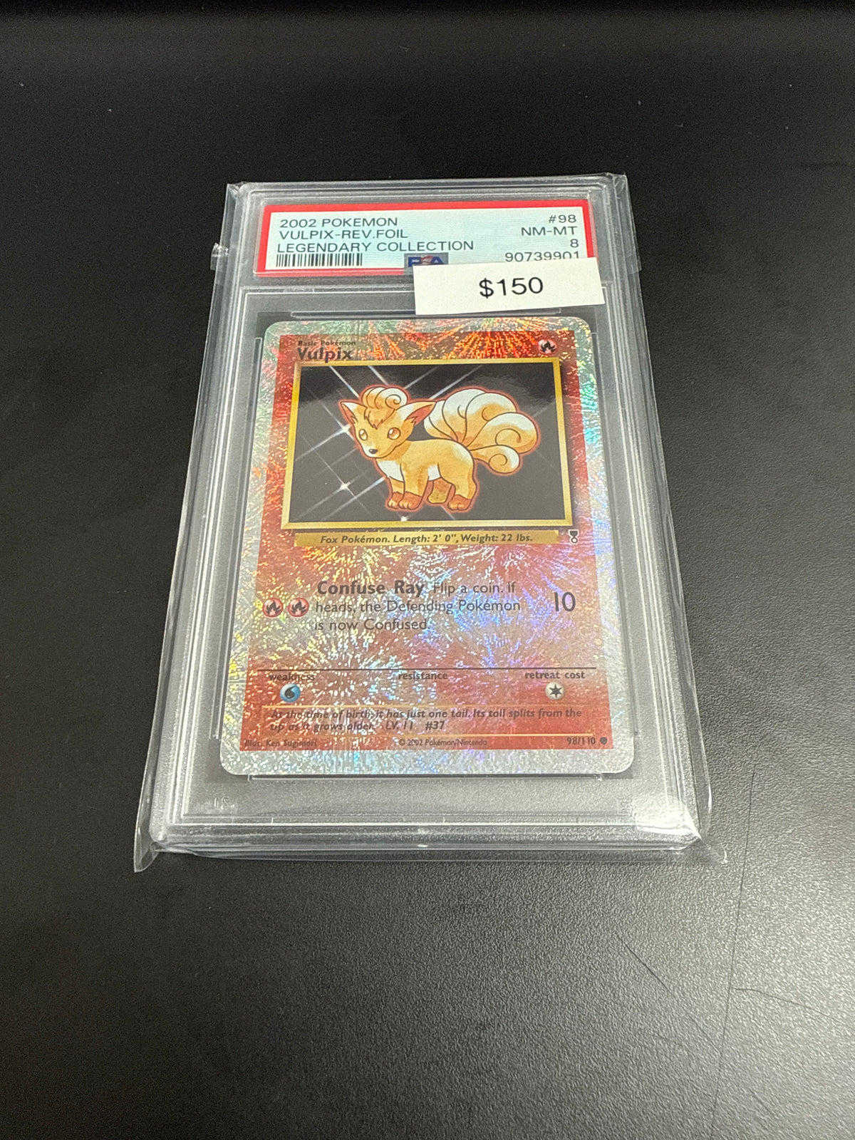 Legendary Collection Vulpix Reverse Holo #98/110 PSA 8