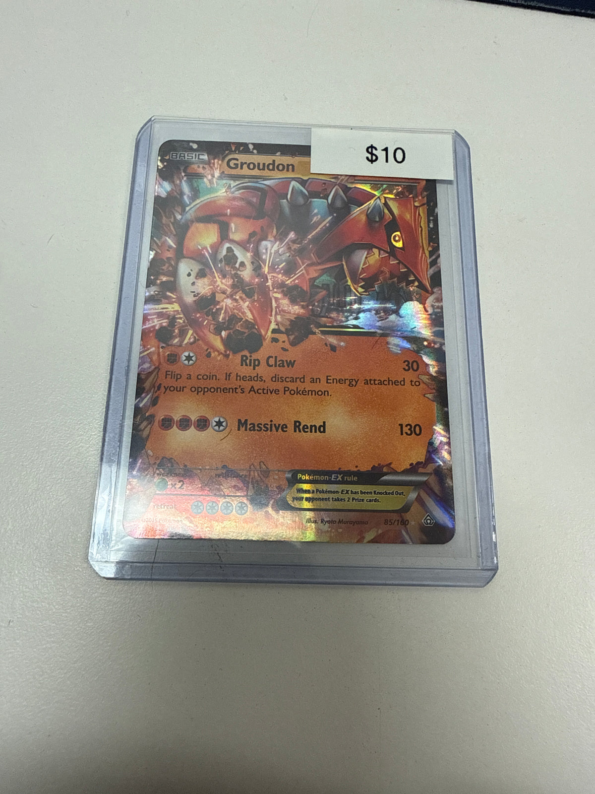 Pokemon Groudon Ex #85/160