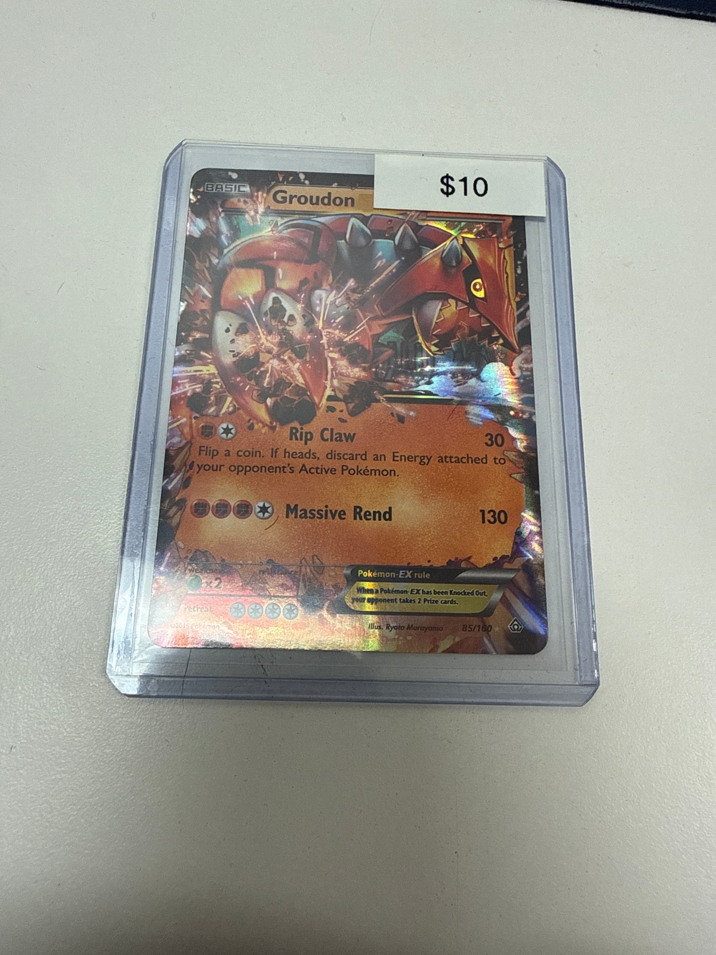 Pokemon Groudon Ex #85/160