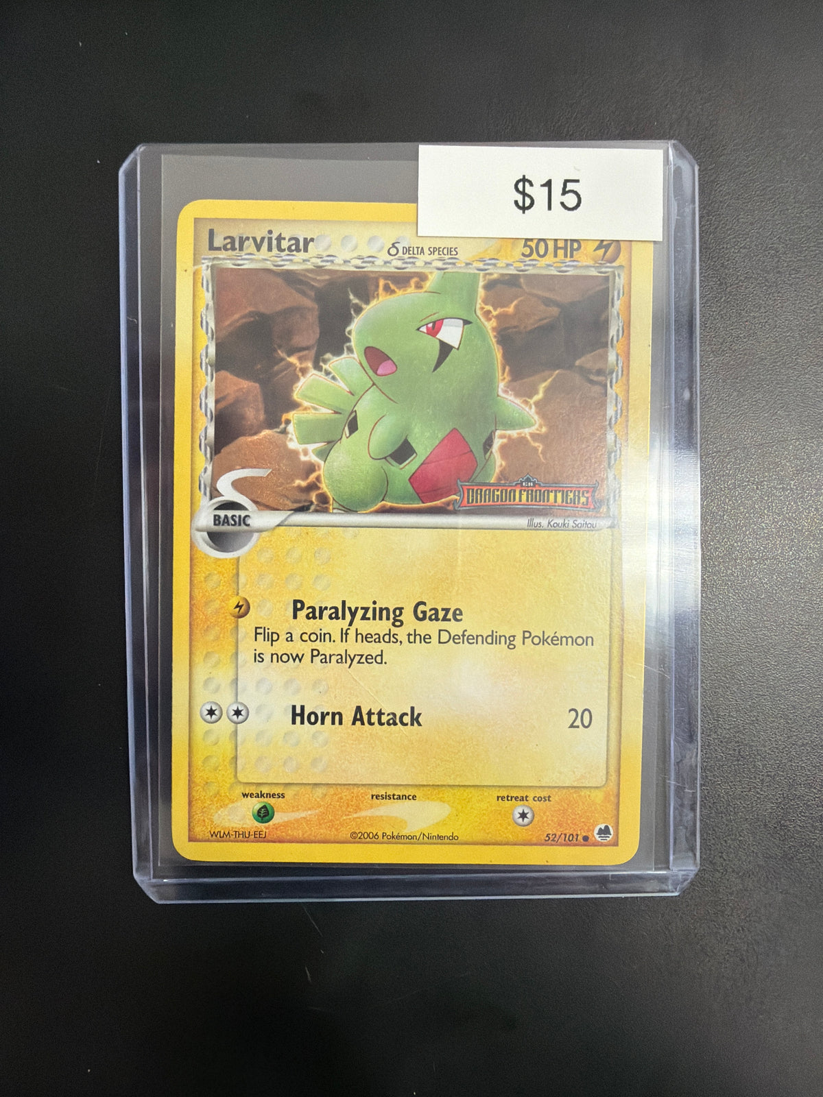 Pokemon Larvitar Delta Species 52/101 NM