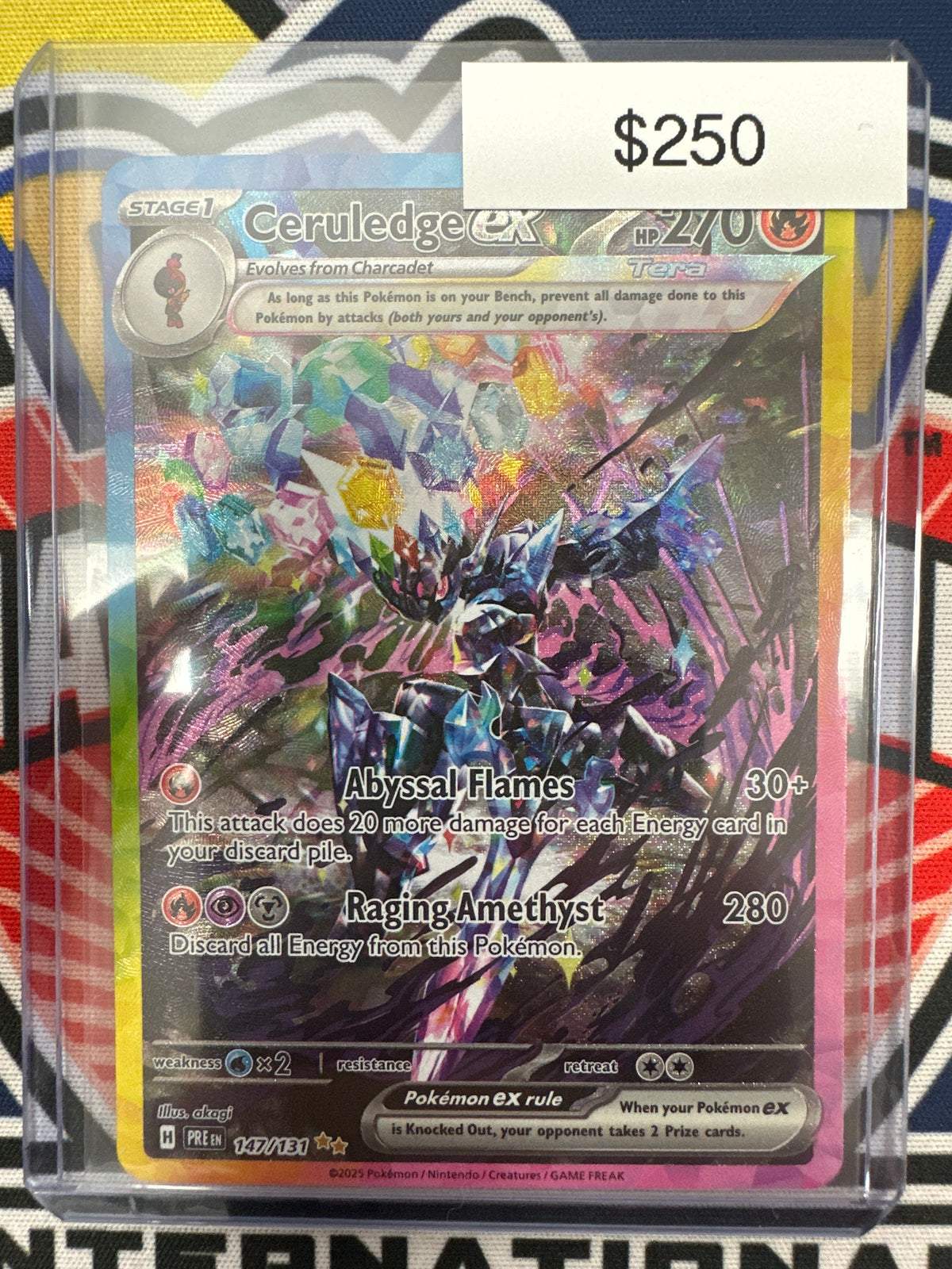 Pokemon Prismatic Evolutions Ceruledge ex 147/131