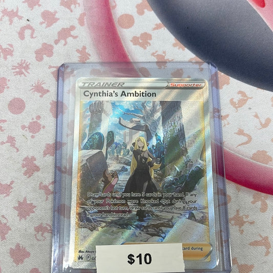 Pokémon Cynthia’s Ambition Crown Zenith Full Art GG60/GG70