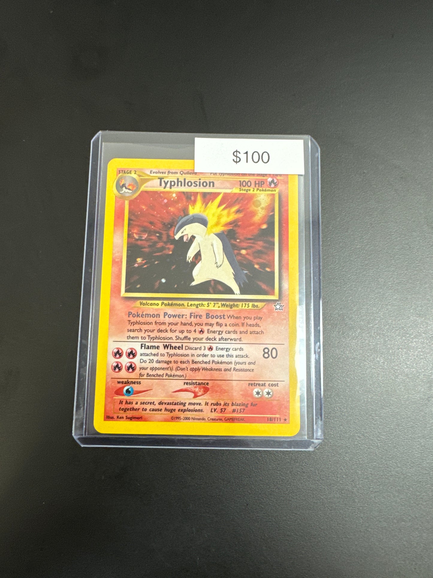 Pokémon TYPHLOSION Holo 18/111