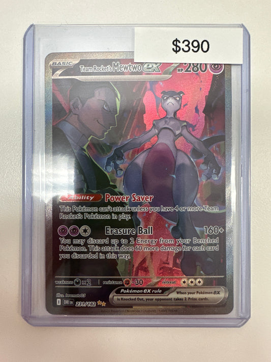 Pokemon Destined Rivals Mewtwo ex 231/182
