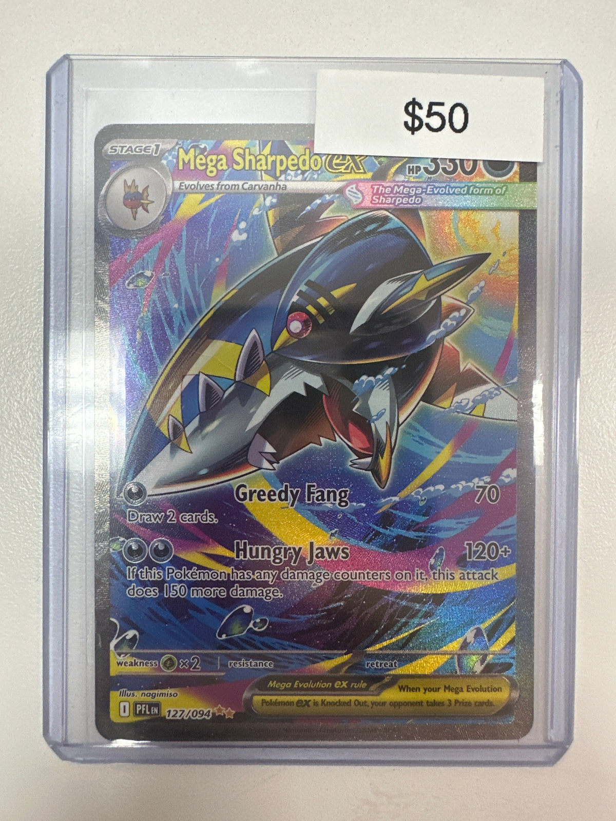 Pokemon Mega Sharpedo ex 127/094