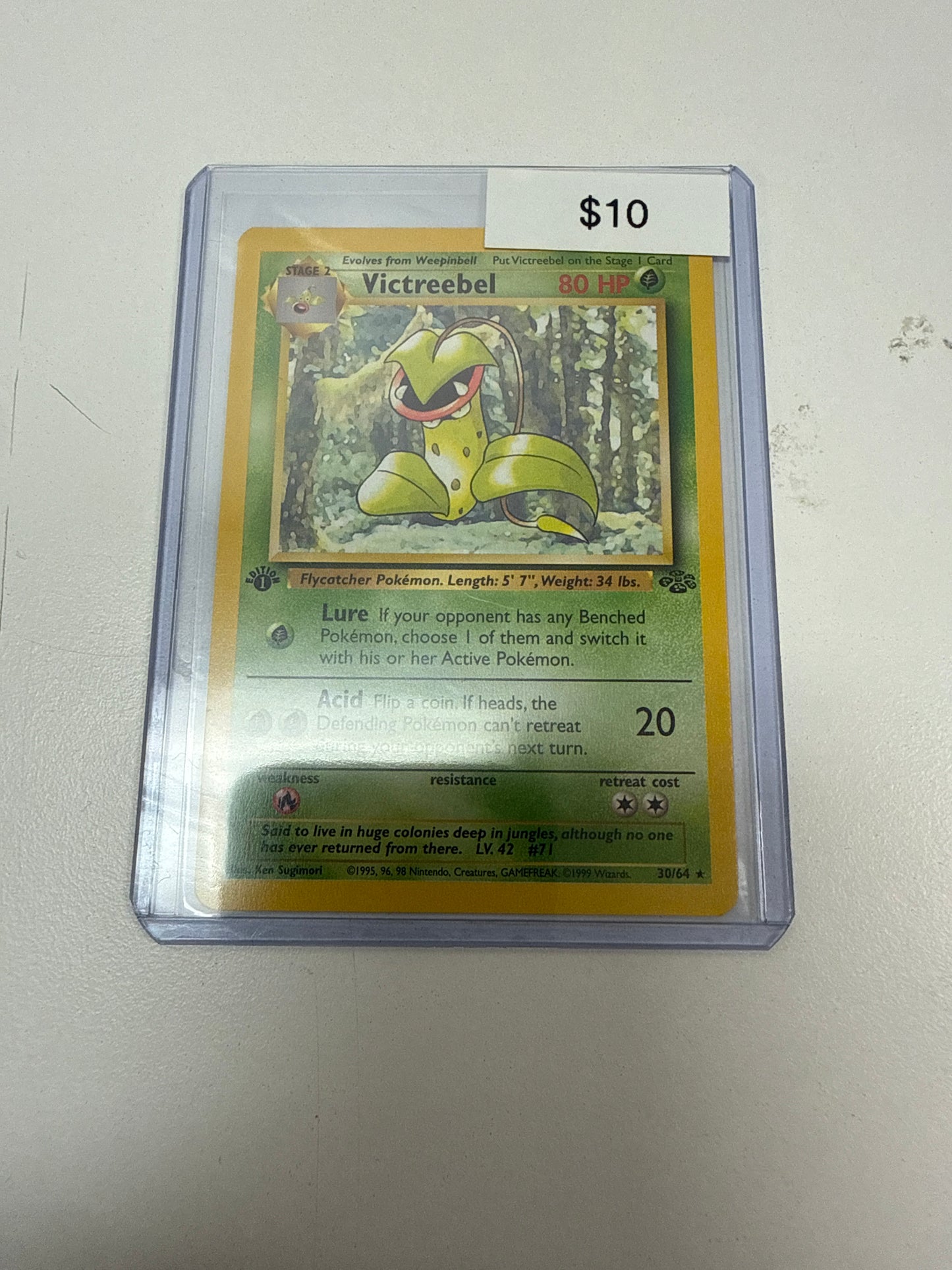 Pokemon Victreebel 1st Ed Non-Holo #30/64