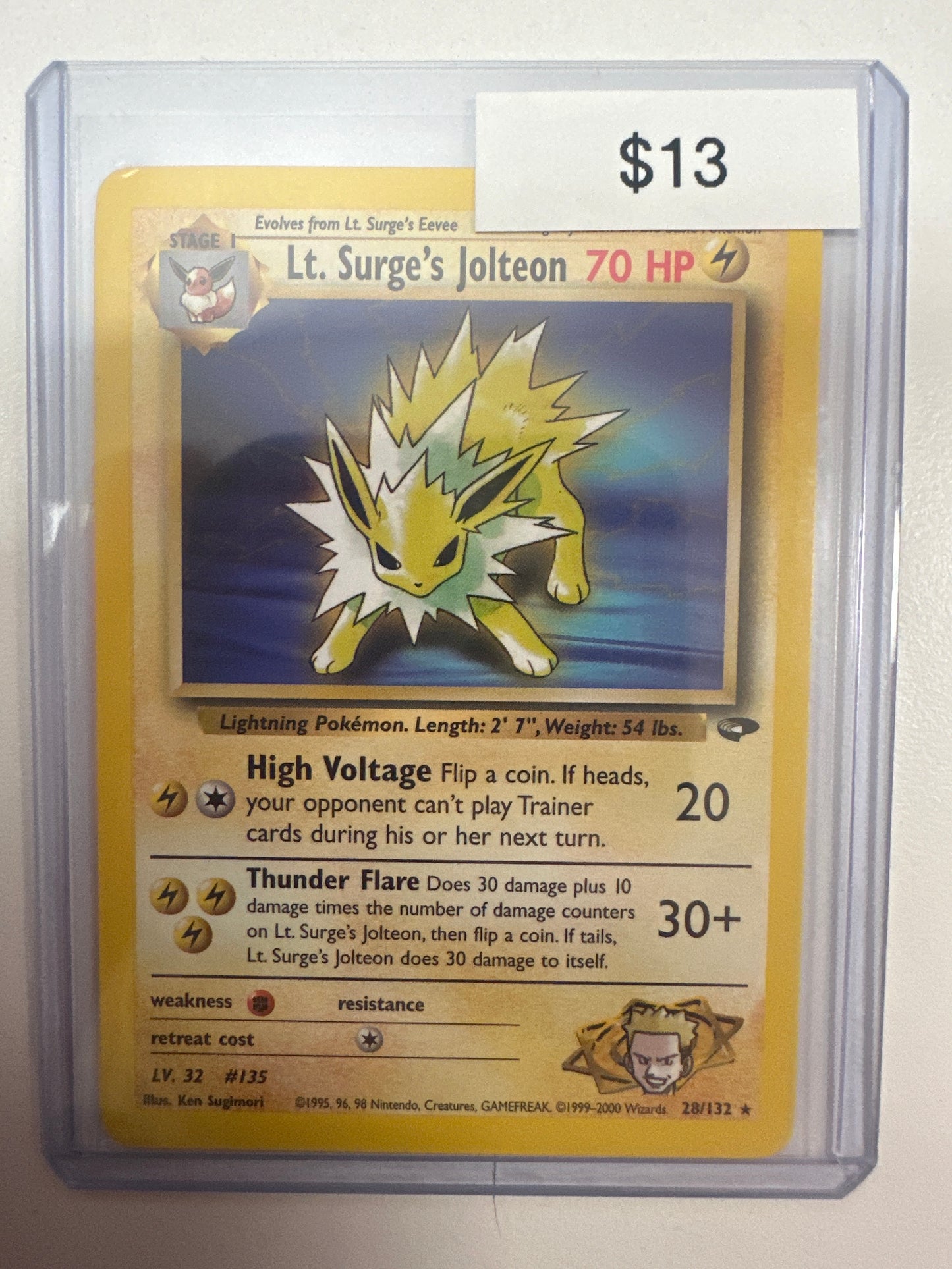 Pokemon Lt. Surge’s Jolteon 28/132