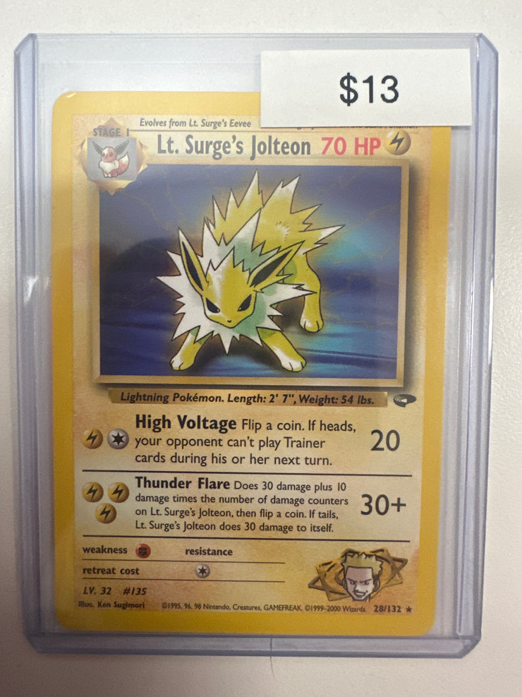 Pokemon Lt. Surge’s Jolteon 28/132