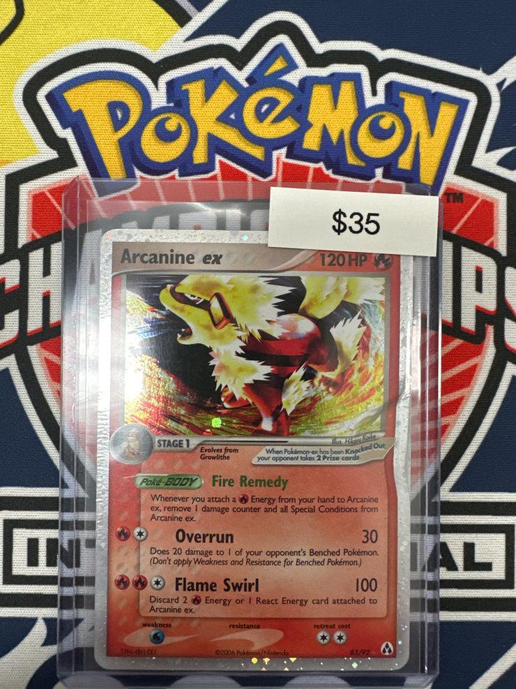 Pokemon Arcanine ex 83/92