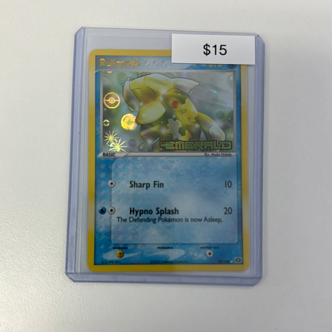 Pokémon EX Emerald Relicanth 18/106