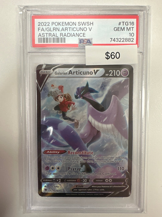 Pokemon Articuno V Trainer Gallery PSA 10