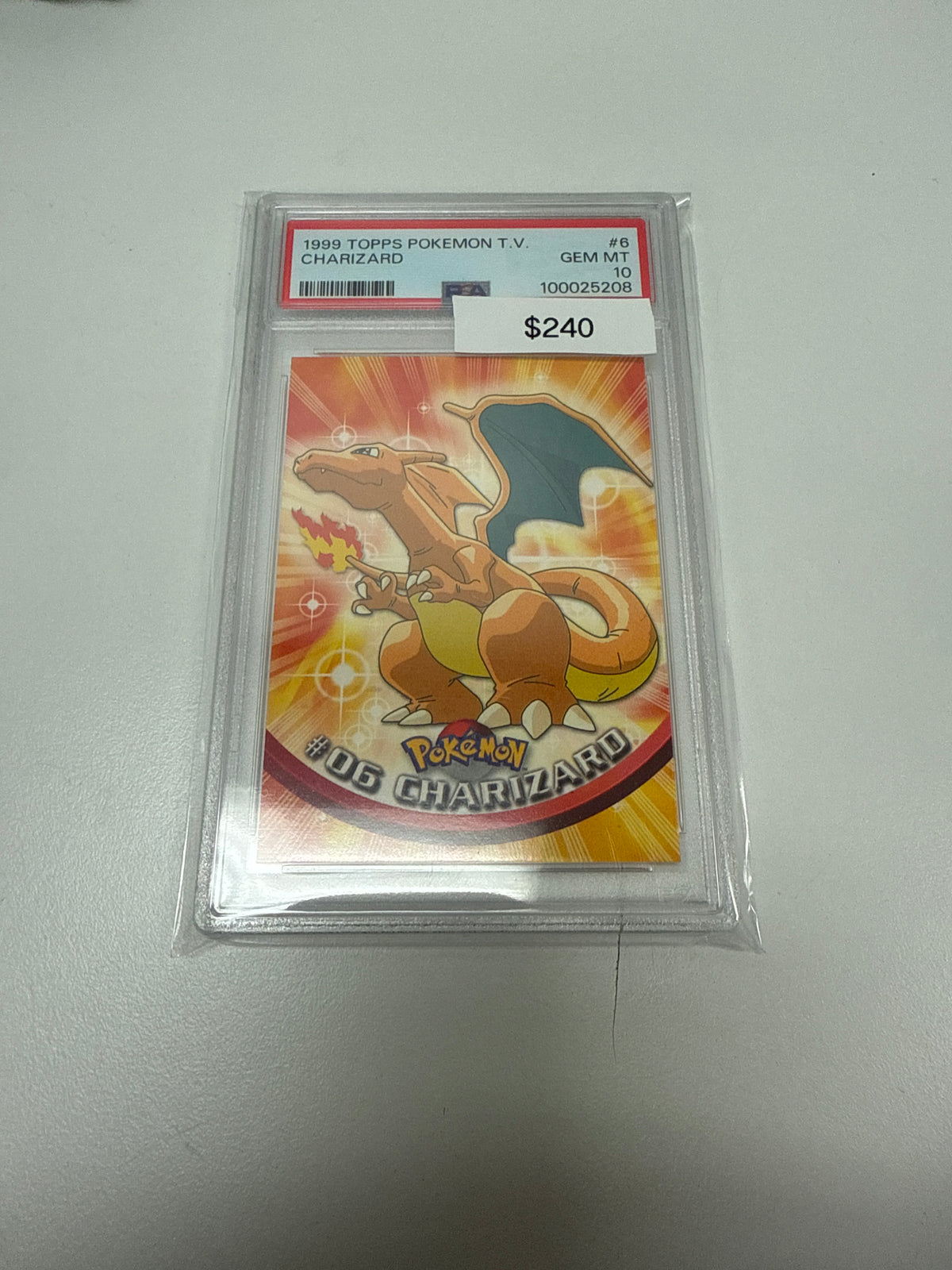 Pokemon Topps Charizard #6 PSA 10