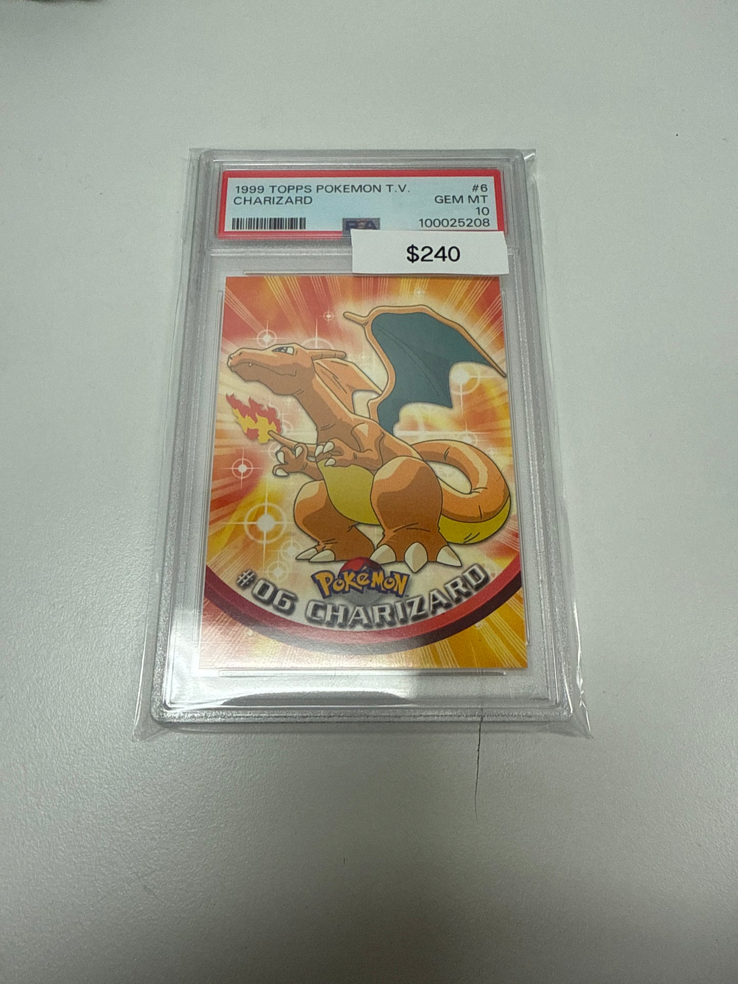 Pokemon Topps Charizard #6 PSA 10