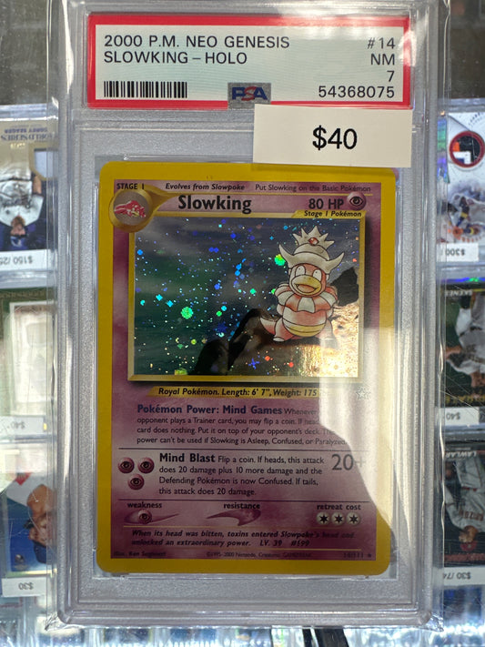 Pokemon Slowking 14/111 Holo PSA 7