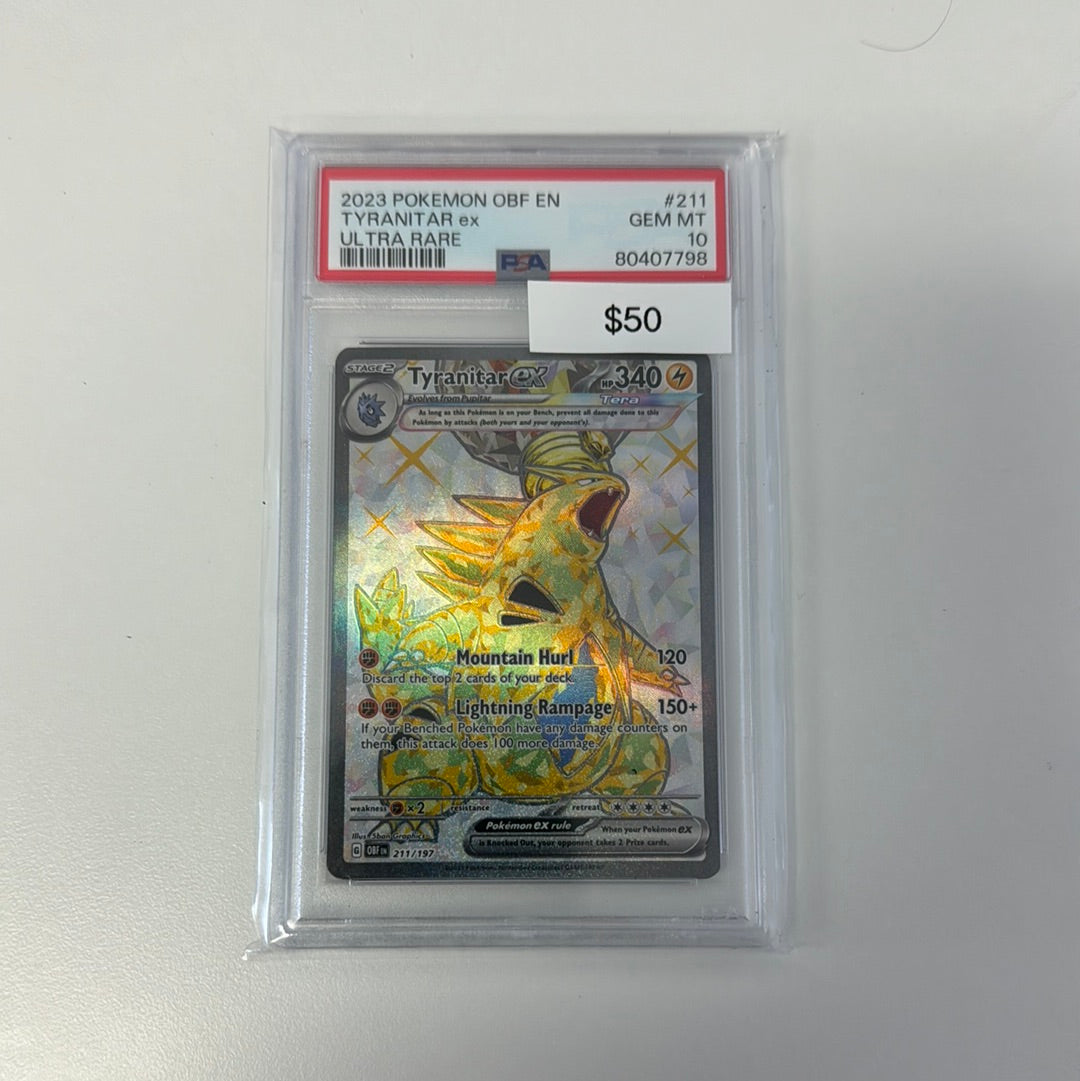 Pokémon Tyranitar Ex 211 PSA 10